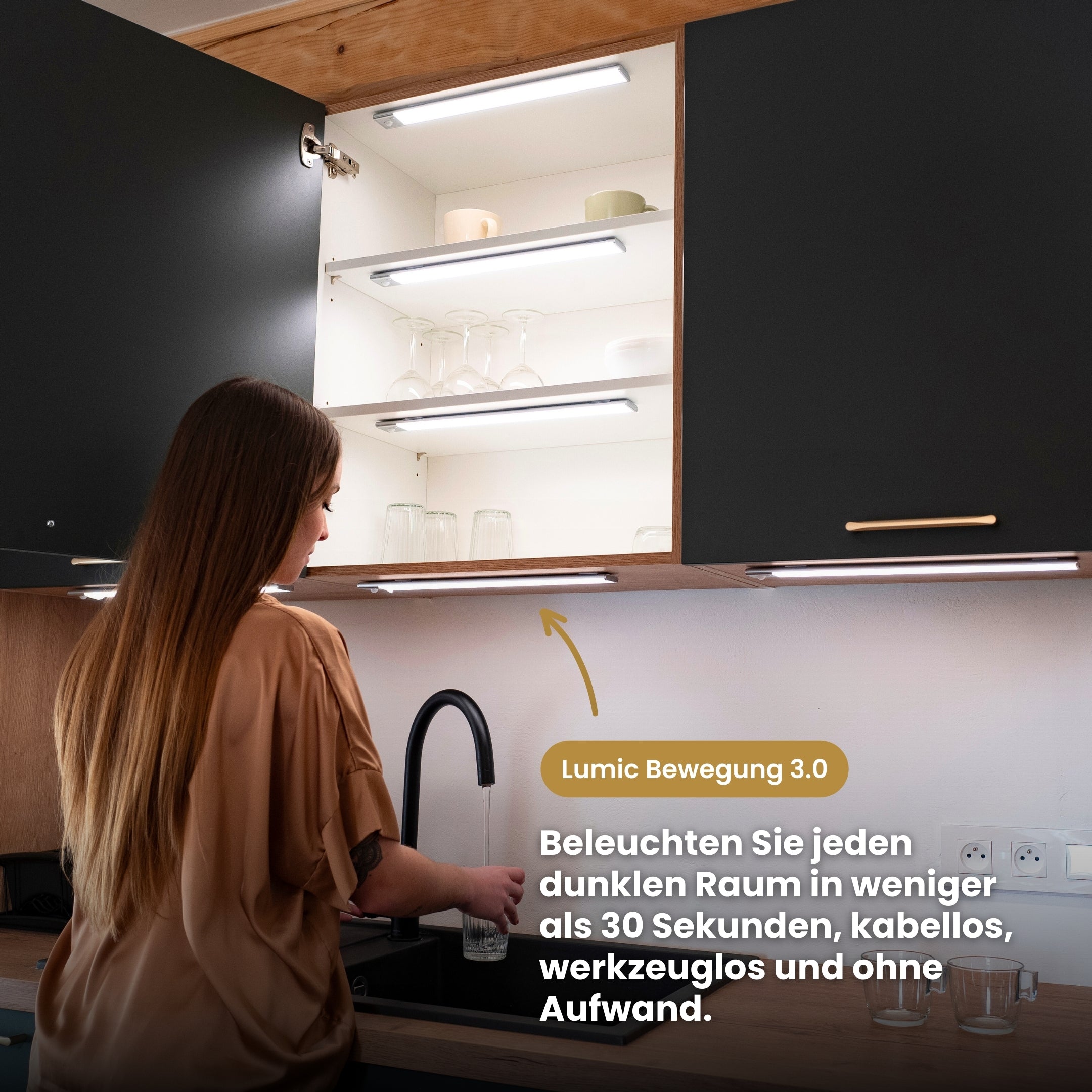 Bewegung 3.0™ | Kabellose LED-Leiste mit Bewegungssensor
