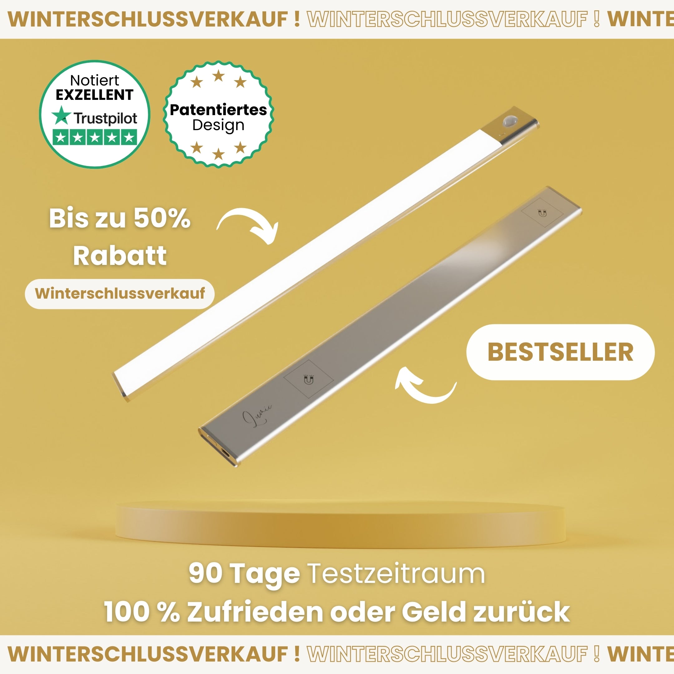 Bewegung 3.0™ | Kabellose LED-Leiste mit Bewegungssensor